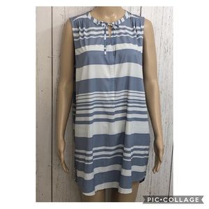 Prana Blue Striped Slip Dress